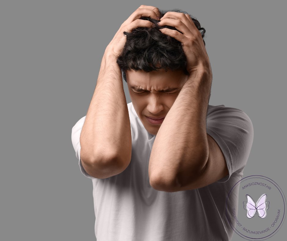 Napad panike - osoba doživljava intenzivne simptome anksioznosti
